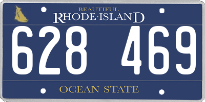 RI license plate 628469