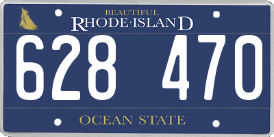 RI license plate 628470