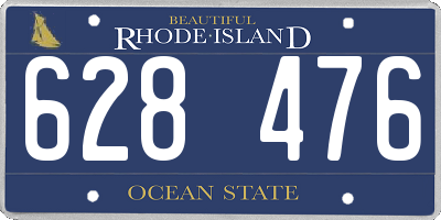 RI license plate 628476