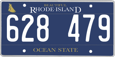 RI license plate 628479