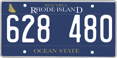 RI license plate 628480