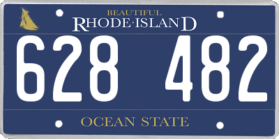 RI license plate 628482