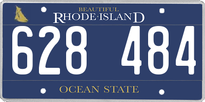 RI license plate 628484