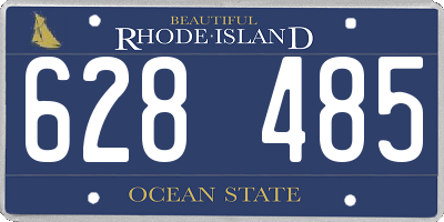 RI license plate 628485