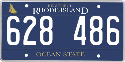 RI license plate 628486