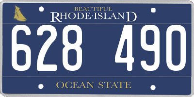RI license plate 628490