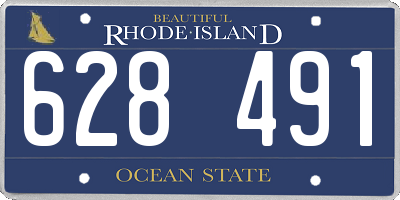 RI license plate 628491