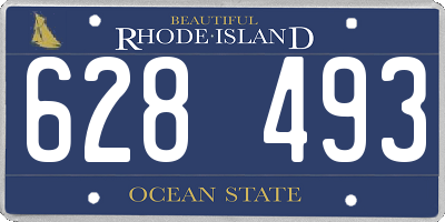 RI license plate 628493