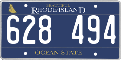 RI license plate 628494