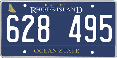 RI license plate 628495
