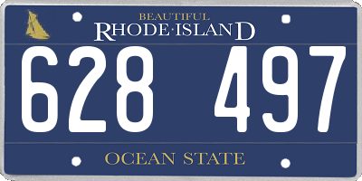 RI license plate 628497