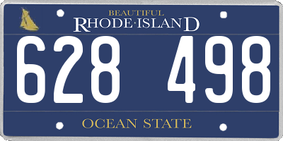 RI license plate 628498