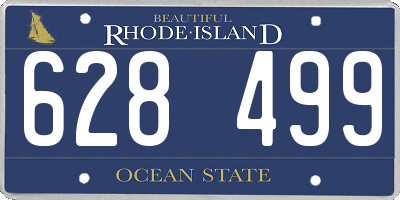 RI license plate 628499