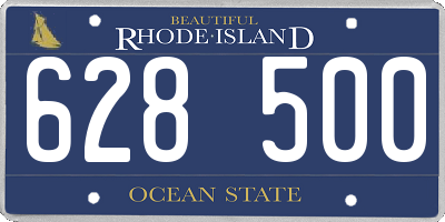 RI license plate 628500