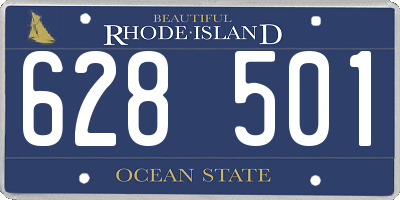 RI license plate 628501