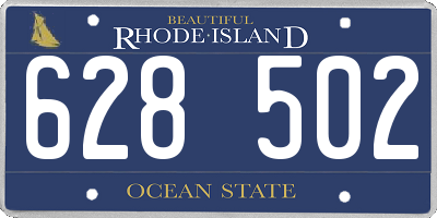 RI license plate 628502