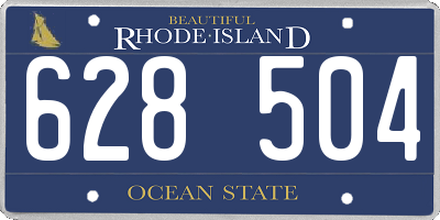 RI license plate 628504