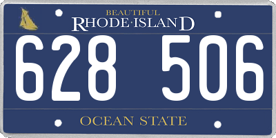 RI license plate 628506