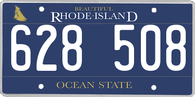 RI license plate 628508