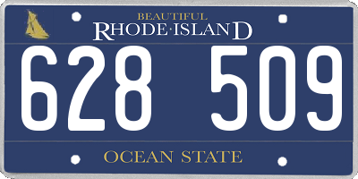 RI license plate 628509