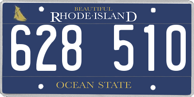 RI license plate 628510