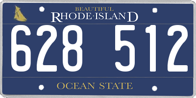 RI license plate 628512