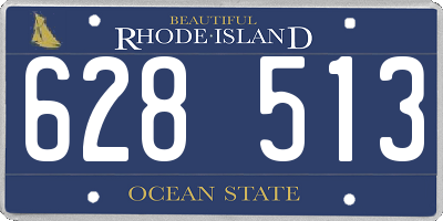 RI license plate 628513