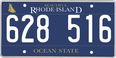 RI license plate 628516