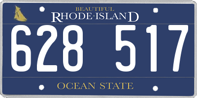 RI license plate 628517