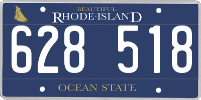 RI license plate 628518