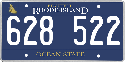 RI license plate 628522