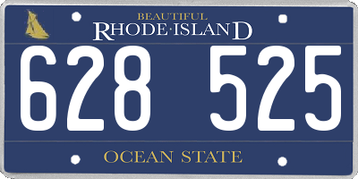 RI license plate 628525