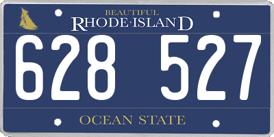 RI license plate 628527