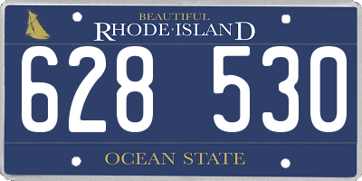 RI license plate 628530