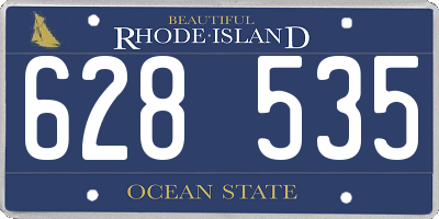RI license plate 628535