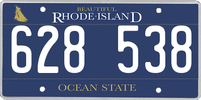 RI license plate 628538