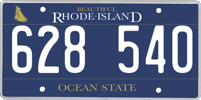 RI license plate 628540