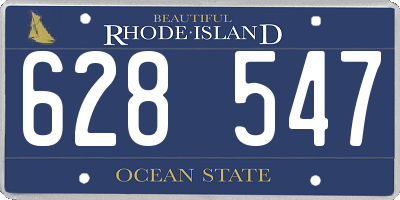 RI license plate 628547
