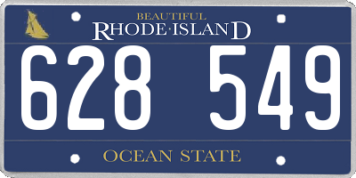 RI license plate 628549