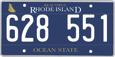 RI license plate 628551