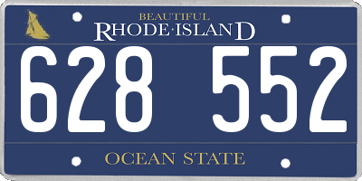 RI license plate 628552