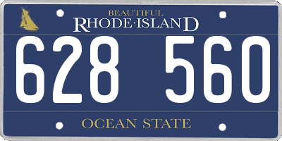 RI license plate 628560