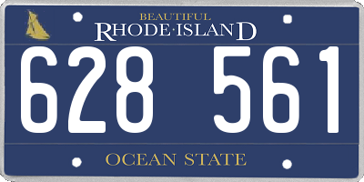 RI license plate 628561