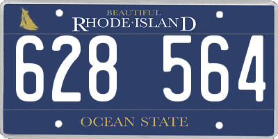 RI license plate 628564
