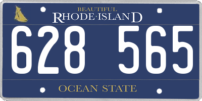RI license plate 628565