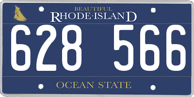 RI license plate 628566