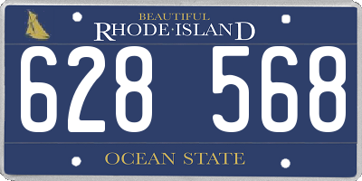 RI license plate 628568