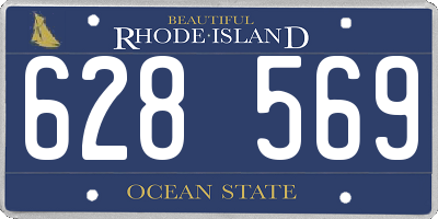RI license plate 628569