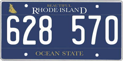 RI license plate 628570