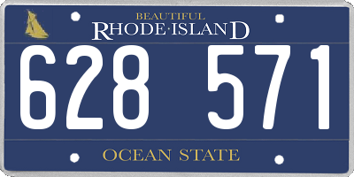 RI license plate 628571